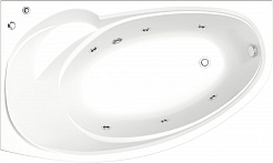 Bas Акриловая ванна Флорида 160x88 L с гидромассажем – фотография-1